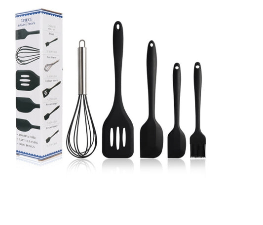 5 pcs Silicone Kitchen Spatula Set